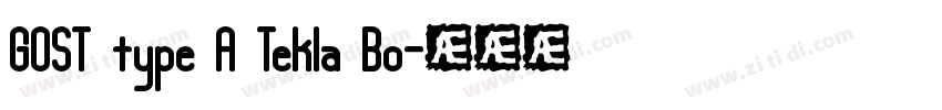GOST type A Tekla Bo字体转换
